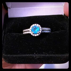 Cubic zirconia diamonds aquamarine diamond